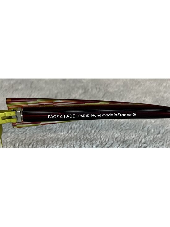 Face a Face FRESH 1 9149 Green Brown Red Half Rim Eyeglasses Frames 50-18-130 main image 6
